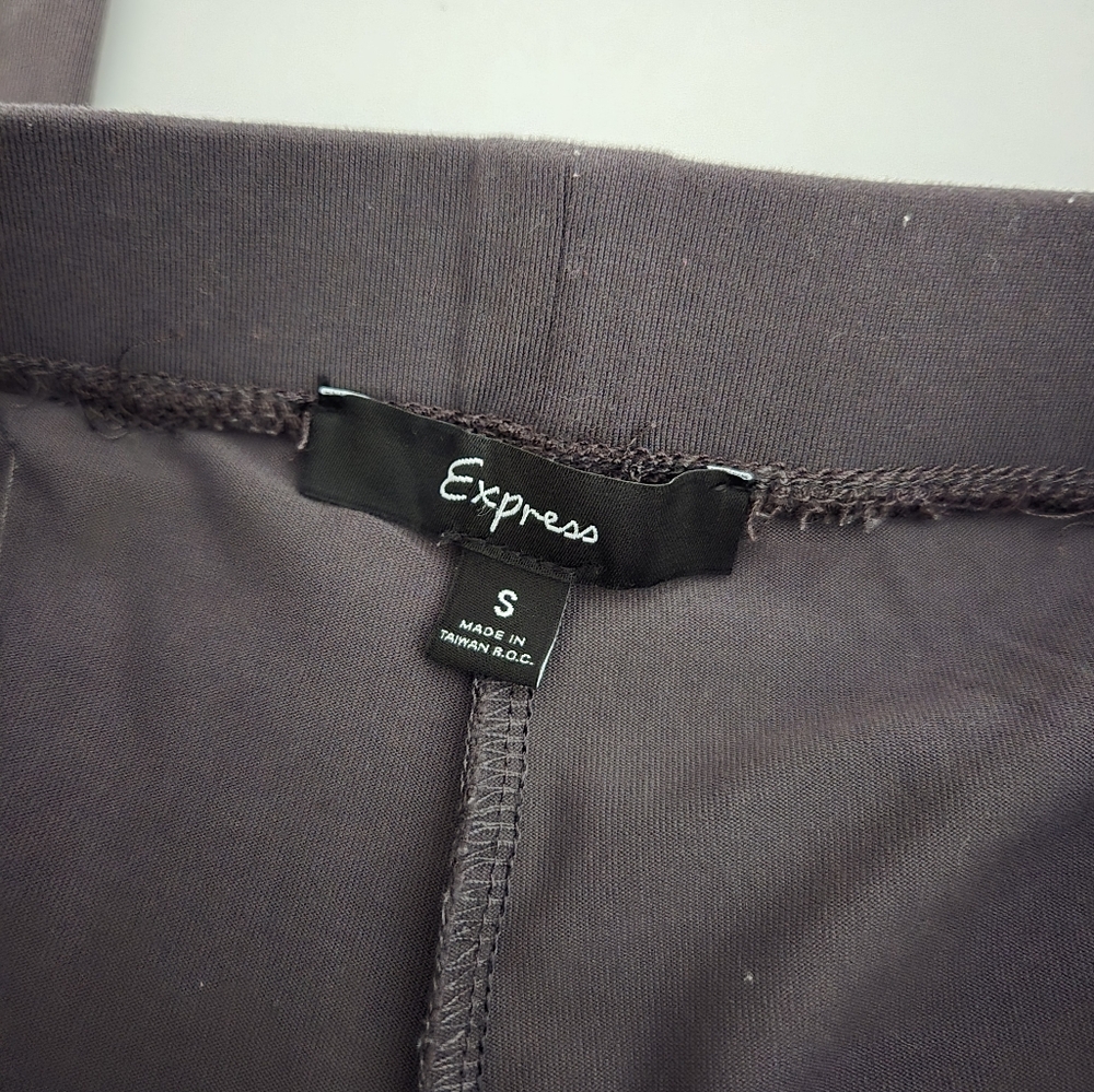 Express Gray Ankle Zip Leggings - Picture 4 of 7